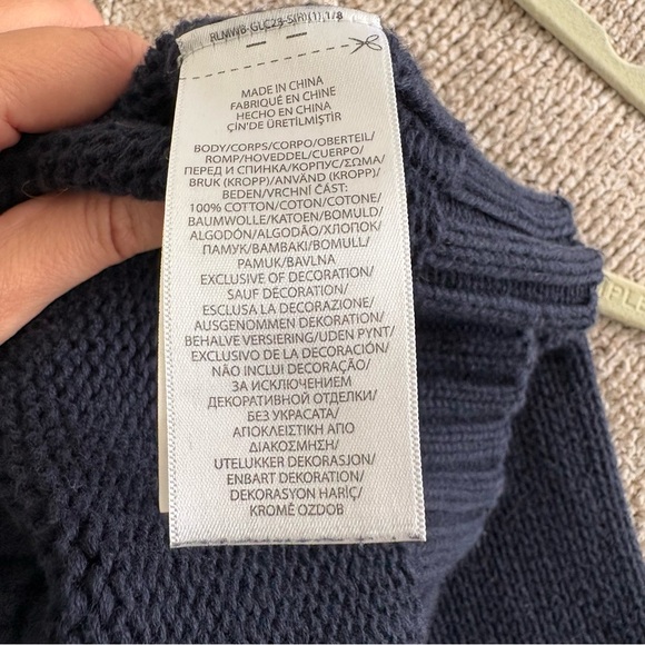 Polo Ralph Lauren Flag Cotton Crewneck Pullover Sweater - Picture 8 of 8